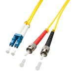 Lindy 1m LC/ST fibre optic cable Multicolour, Yellow