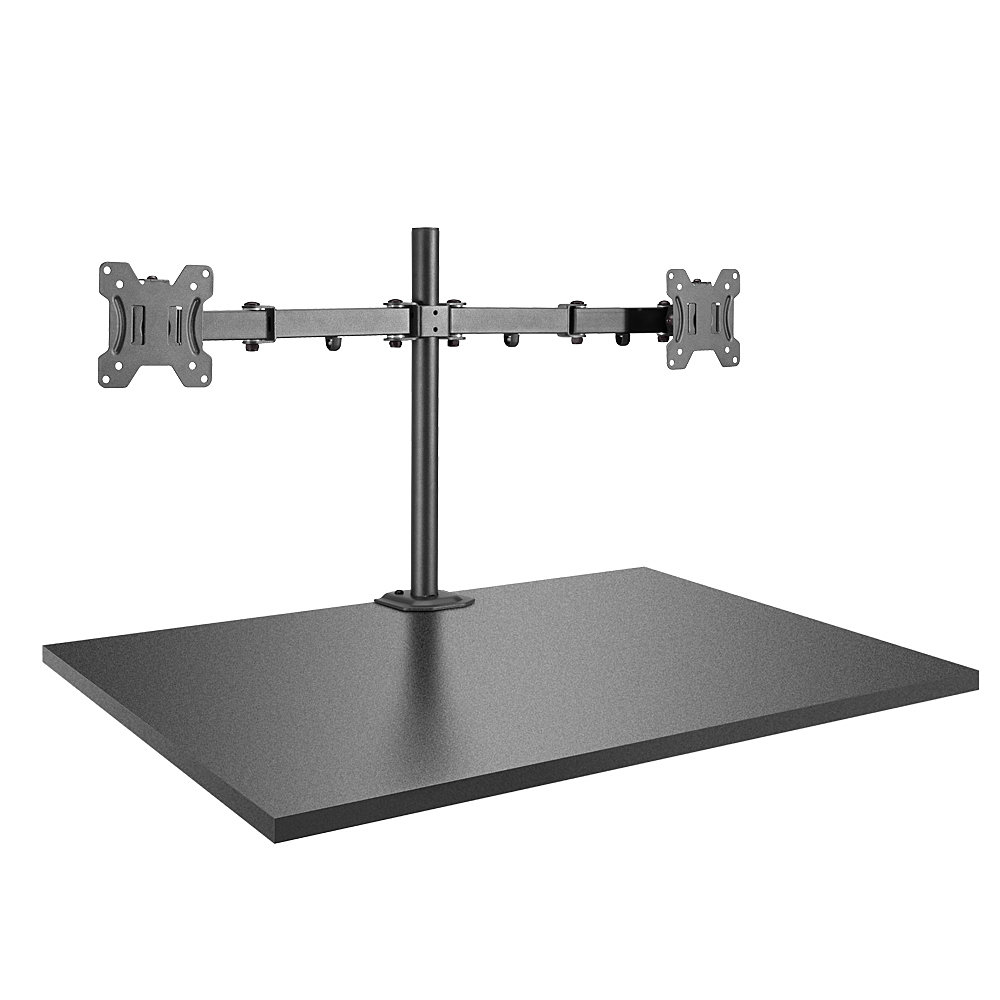 Image of Lindy Dual Display Bracket w/ Pole & Desk Clamp