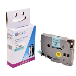 G&G 18769 labelprinter-tape Zwart op blauw TZe
