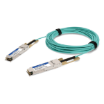 AddOn Networks 100G-QSFP-QSFP-AOC-0601-AO InfiniBand/fibre optic cable 236.2" (6 m) QSFP28 Aqua color, Stainless steel
