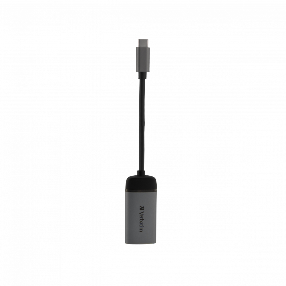 Image of Verbatim 49143 video cable adapter 0.1 m USB Type-C HDMI Black, Silver