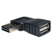 Tripp Lite UR024-000-RA cable gender changer USB 2.0 A Black