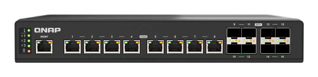 QNAP QSW-IM3216-8S8T network switch Managed L2 10G Ethernet (100/1000/10000) Black