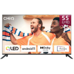 CHiQ U55QG7L tv 139,7 cm (55") 4K Ultra HD Smart TV Wifi Zwart 280 cd/m²