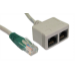 Cables Direct RJ-ECONDV cable splitter/combiner Cable combiner Grey
