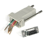 C2G RJ45/DB9F Modular Adapter Gray DB9