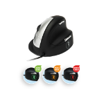 R-Go Tools R-Go HE Break Mouse, Ergonomic mouse, Anti-RSI software, Medium (Hand Size 165-185mm), Right Handed, Wired