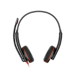 HP Poly Blackwire 3220 Stereo USB-C Headset +USB-C/A Adapter (Bulk)