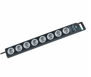 Image of Brennenstuhl 1153380318 surge protector Black, Grey 9 AC outlet(s)...