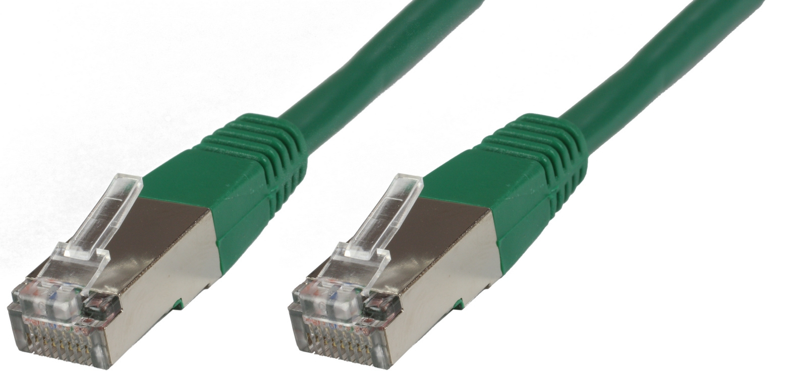 Image of Microconnect B-SFTP601G networking cable Green 1 m Cat6 S/FTP (S-STP)