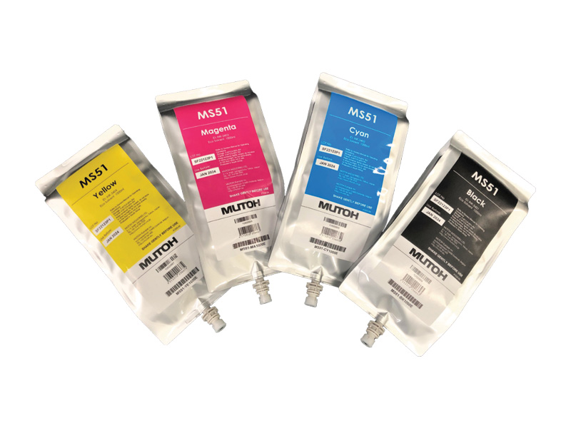 Mutoh 1000 ml MS51 Ink Pack Yellow