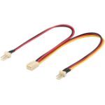 Goobay Y Power Cable for PC Fan, 3-Pin Male/Female, 0.22 m