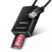 Axagon ADM2-AM USB-A 10Gbps - M.2 NVMe & SATA SSD adaptér, kabelis USB-A 10cm SSD enclosure Black