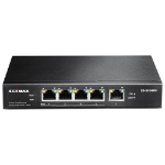 Edimax ES-5104PH network switch Unmanaged L2 Fast Ethernet (10/100) Power over Ethernet (PoE) Black