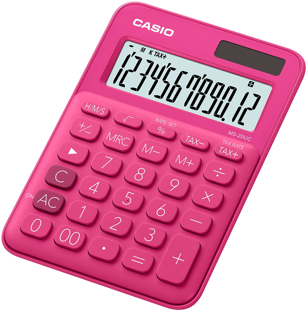 Image of Casio MS-20UC-RD calculator Desktop Basic Red