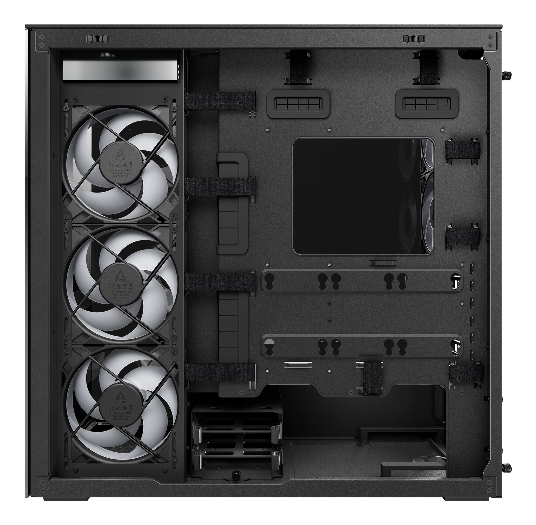 ARCTIC Xtender VG (Black) Premium E-ATX PC Case with Vertical GPU ...