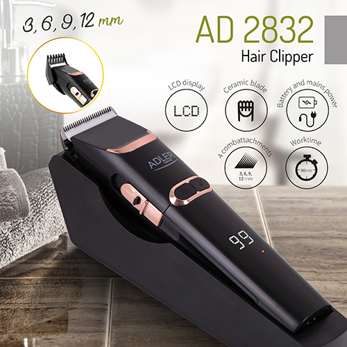 Adler AD 2832 hair trimmers/clipper Black
