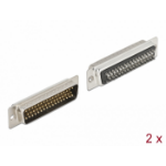 DeLOCK D-Sub HD 50 pin male metal, solder version, 2 pieces