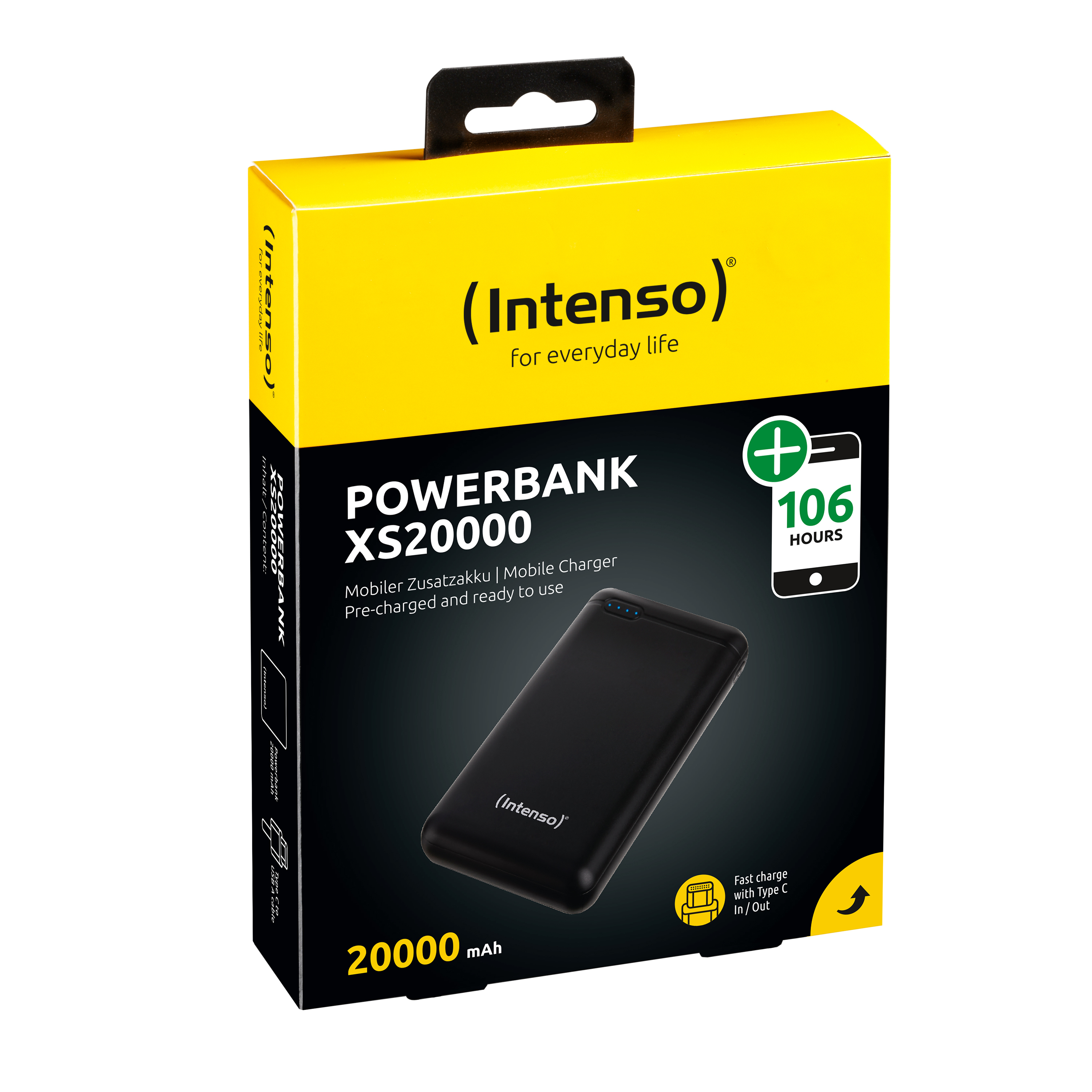 Image of Intenso XS20000 Lithium Polymer (LiPo) 20000 mAh Black