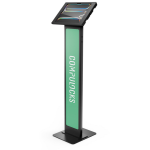 Compulocks iPad Pro M4 & M5 13", Apex Enclosure Brandable Floor Stand - Black