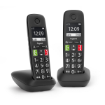 Gigaset E290 Duo Analog telephone handset Caller ID Black
