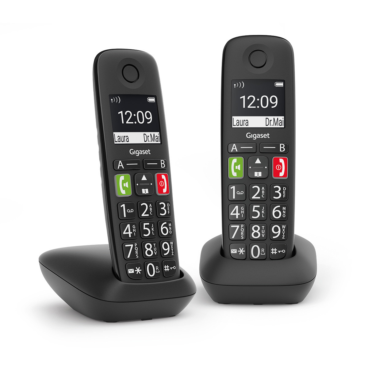 Photos - Mobile Phone Headset Gigaset E290 Duo Analog telephone handset Caller ID Black L36852-H2901-B10 