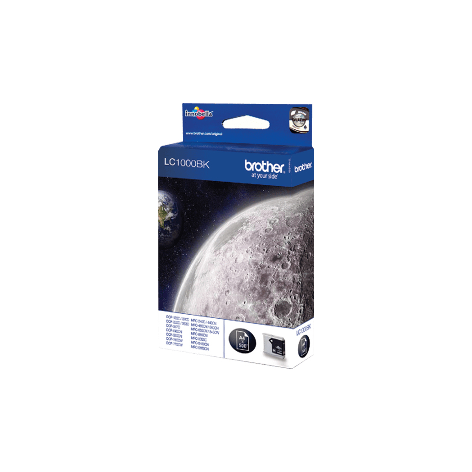 Image of Brother LC-1000BK Ink cartridge black, 500 pages ISO/IEC 24711...