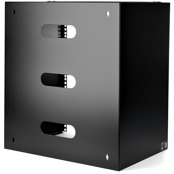 StarTech.com Wall-Mount Bracket for Shallow Rack-Mount Equipment - Solid Steel - 12U