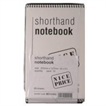 WHITEBOX SPIRAL SHORTHAND NOTEPAD 80 LF PK10