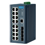 Advantech EKI-2720G-4FI-AE network switch Unmanaged Gigabit Ethernet (10/100/1000) Black