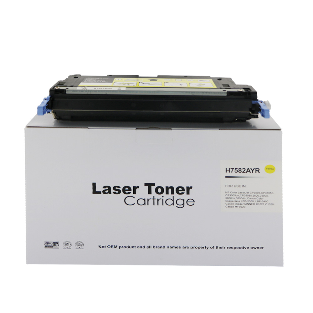 Image of CTS Wholesale Remanufactured HP Laserjet 3800 Yellow Toner Q7582A Ctg