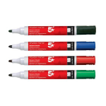 5Star 500828 marker 12 pc(s) Bullet tip Black, Blue, Green, Red