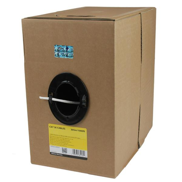 Image of StarTech.com Bulk Cat 5e Ethernet Cable - 1000 ft. - Solid -...