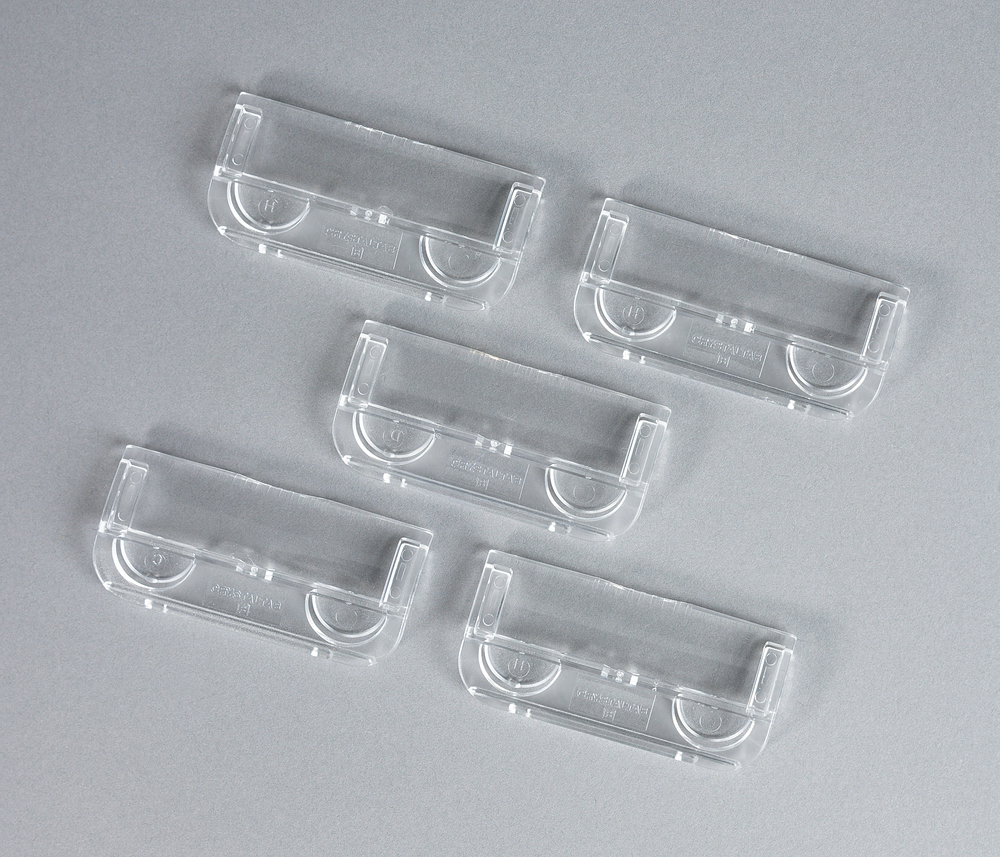 Rexel Crystalfile Plastic Suspension File Tabs Clear (50 Pack) 78022