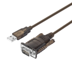 UNITEK Y-108 serial cable Black USB Type-A DB-9