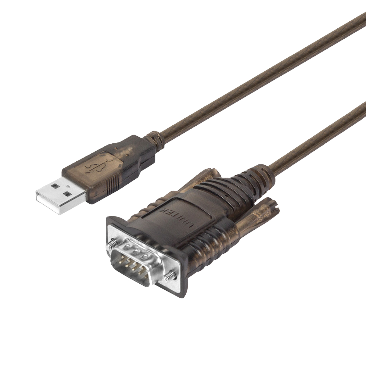 UNITEK Y-108 seriella kablar Svart USB Type-A DB-9