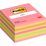 3M Post-it® Notes Cube, Assorted Colours, 76 mm x 76 mm, 450 Sheets/Pad, 1 Pad/Pack, 100% PEFC SGSCH-PEFC-COC-110078