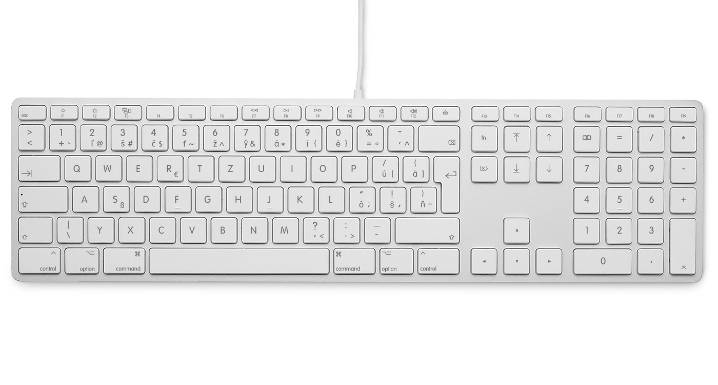 EU Product - kabelgebundene USB Tastatur silber SK - Keyboard thumbnail