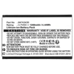 CoreParts MBXCP-BA263 mobiele telefoon onderdeel Batterij/Accu Zwart, Wit