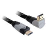 DeLOCK 1m High Speed HDMI 1.4 HDMI cable HDMI Type A (Standard) Black, Grey