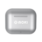 Moki ACC-TWSMPSV Headphones Wireless In-ear Calls/Music Bluetooth Silver