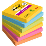 Post-It 7100259230 note paper Square Blue, Green, Orange, Pink, Yellow 90 sheets Self-adhesive