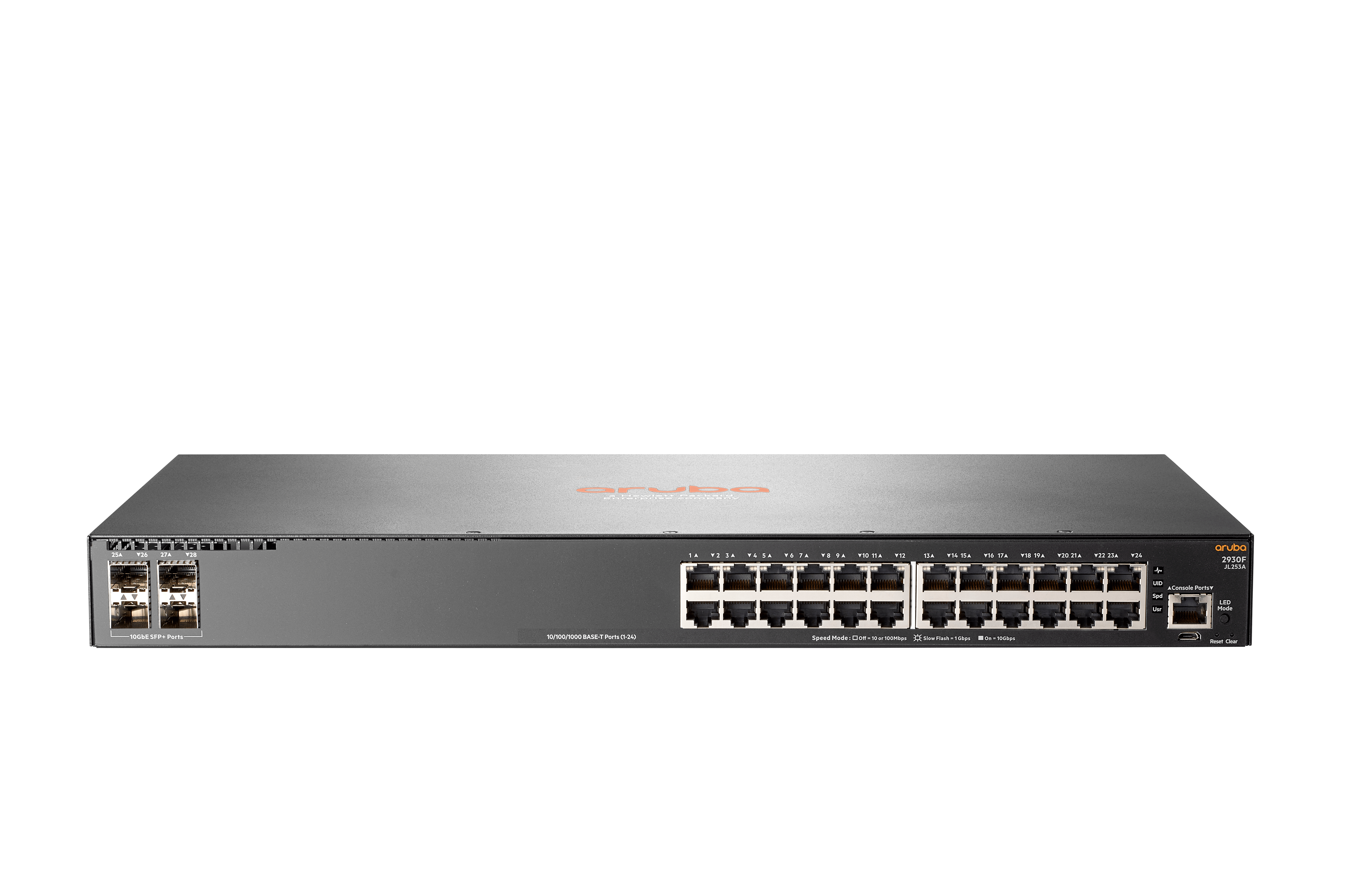 Image of Aruba 2930F 24G 4SFP+ Managed L3 Gigabit Ethernet (10/100/1000) 1U...