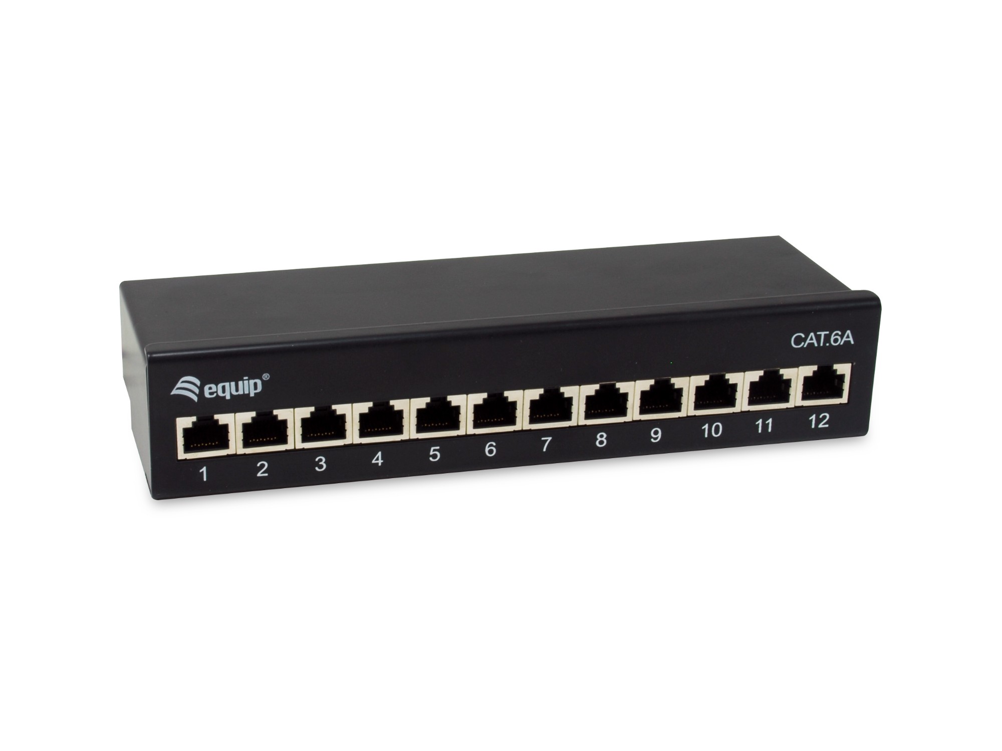 EU Product - Patchpanel 12xRJ45 Cat6a Desktop        500MHz RAL9005 thumbnail