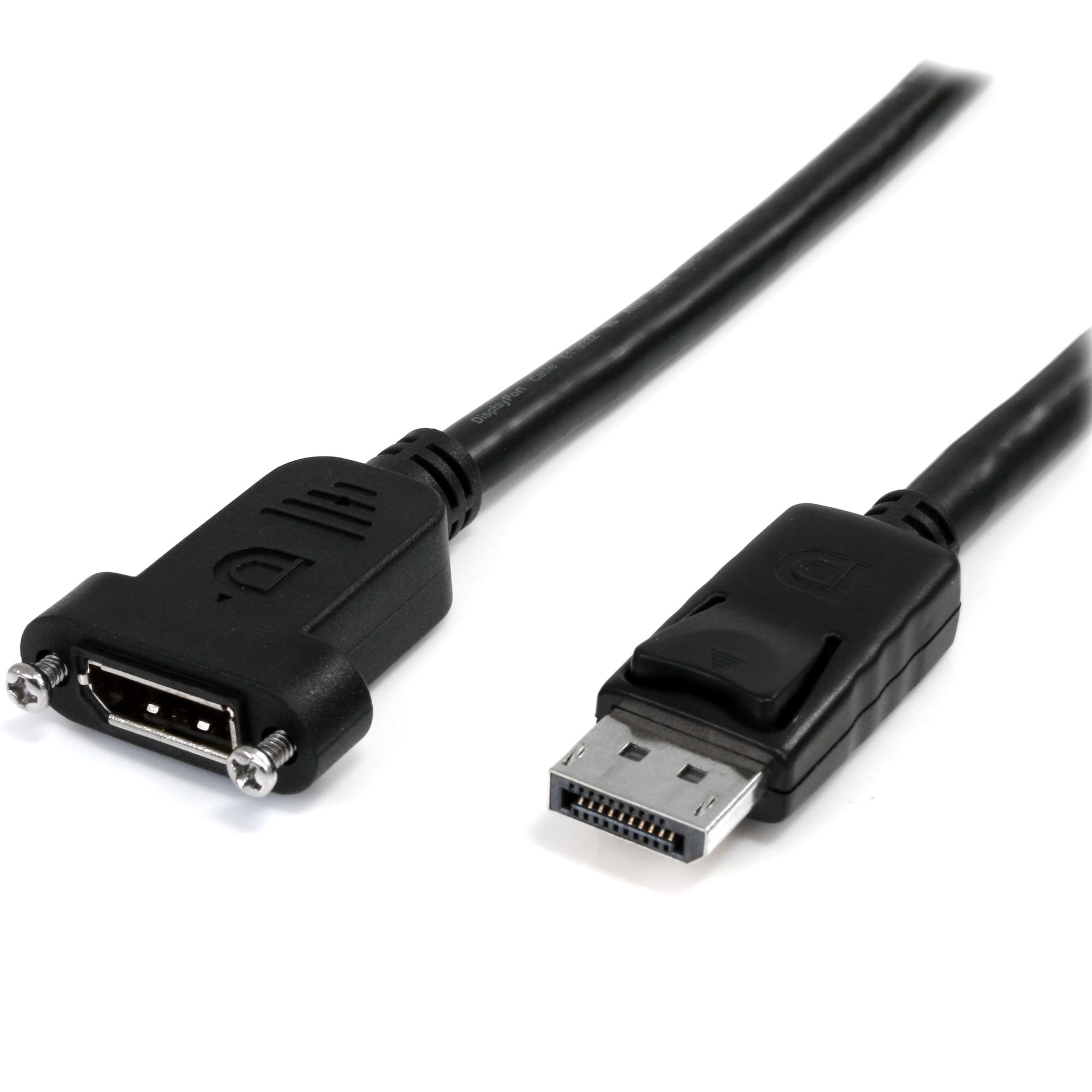 Image of StarTech.com 3ft (1m) Panel Mount DisplayPort Cable - 4K x 2K -...