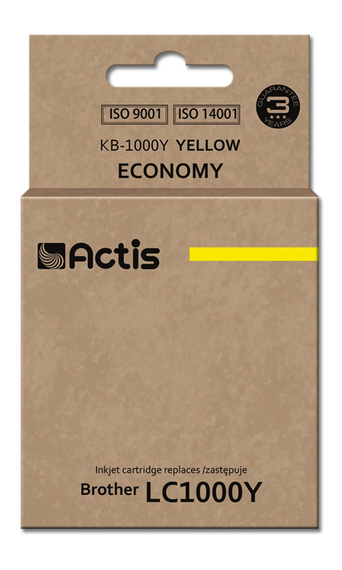 Actis KB-1000Y ink (replacement for Brother LC1000Y/LC970Y; Standard; 36 ml; yellow)