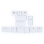 Kinesis mWave Windows White PC Keycaps for KB150M-TAC. Note: Basic reprogramming with Kinesis Clique will be required to modify the underlying key actions for Windows.
