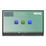 BenQ RP6503 Interactive flat panel 165.1 cm (65") LED Wi-Fi 400 cd/m² 4K Ultra HD Black Touchscreen Built-in processor Android 11 18/7