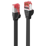 Lindy 0.3m Cat.6 U/FTP Flat Cable, Black