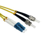 Cables Direct 10m OS2 Fibre Optic Cable LC - ST (Single Mode)